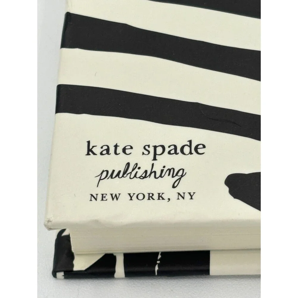 Kate Spade Bridal Notebook Hardcover I Married Adventure Zebra Print Journal New
